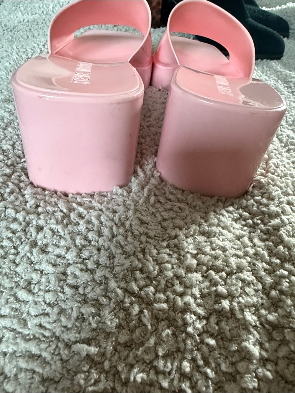 Steve Madden Pastel Pink Slide Mules Harlin Size 7 - Picture 5 of 8